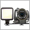64-LED Video Camera Light for Canon EOS 5D 7D 50D 60D 550D 600D,Nikon D7000,D300,D5000,D3000,D3100,Olympus EP-2 EPL-2,Panasnic LX5, GF-1,GF-2,Pentax,Fuji Sony alpha & Nex-5 DSLR/SLR & Camcorders.