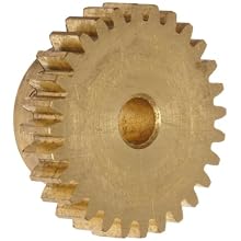 Boston Gear Brass Spur Gear, 32 Pitch, Brass, Inch, 32 Pitch