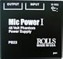 Rolls PB23 Phantom Power Adapter