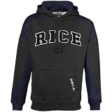 NCAA Rice Owls Charcoal-Navy Blue Challenger Heathered Hoody Sweatshirt