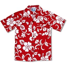 Classic Hibiscus Boy's Hawaiian Aloha Shirt