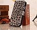 Yesoo Leather Wallet Case Cover with Aluminum Touch Pen and Silicone Key Chain for Samsung Galaxy S4 - Leopard Skin Pattern
