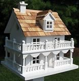 Novelty Cottage Birdhouse White