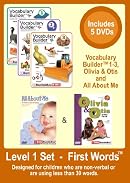 Level 1   -    First Words Set -  For Non-Verbal Kids & Kids with less than 50 words   -  5 DVDs