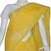Sari Clothing in Cotton with Chikan Embroidery Yellow (chsari125)
