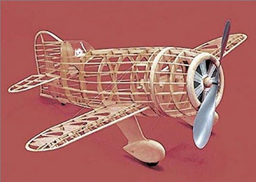 Gee Bee R-2 Model Airplane Unassembled Kit Laser Cut Parts Easy Build Non Powered Can Be Converted To Electric