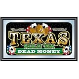 Framed Texas Holdem Wall Mirror - Dead Money