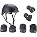 Elesky Christmas Gift Kids Youth Adjustable Sports Protective Gear Set Safety Pad Safeguard (Helmet Knee Elbow Wrist) Roller Bicycle BMX Bike Skateboard Hoverboard and Other Extreme Sports Activities