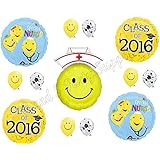 Class of 2016 Nursing Graduation Pinning Celebration Balloon Decorations Supplies Bouquet kit