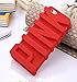 iPhone 6 Case, JEPN 3D PINK big letters Silicone Case for the Apple iPhone 6 4.7 inch Red
