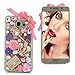 Galaxy Note 5 Case - Mavis's Diary 3D Handmade Bling Crytal Lovely Pink Bow Shiny Heart Rhinestone Keys Flowers Design with Sparkle Diamond Pearls Clear Case Hard Cover for Samsung Galaxy Note 5 N9200