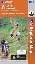 St.Austell,Liskeard, Fowey, Looe and Lostwithiel (OS Explorer Map)