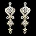 Gold Vintage Chandelier Earrings 1138 G title=