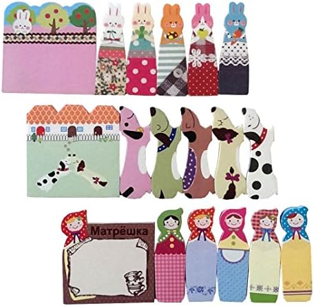 Sticky Memo Bookmark Index Sticker - Set of Three Themes