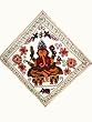 Indian Tapestry Ganesha Handmade Embroidered Wall Hanging Throw