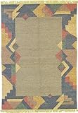 IMAGE OF 5'7 x 7'10 Beige Wool Kilim Rug