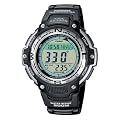 Casio Men's Quartz Watch with Grey Dial Digital Display and Black Resin Strap SGW-100-1VEF