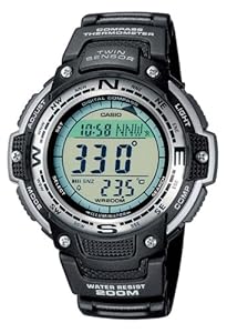 Casio Men's Quartz Watch with Grey Dial Digital Display and Black Resin Strap SGW-100-1VEF Casio Men's Quartz Watch with Grey Dial Digital Display and Black Resin Strap SGW-100-1VEF