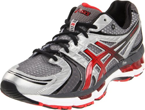 ASICS Men's GEL-Kayano 18 Running Shoe,Lightning/Flame/Black,10 M US