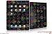 iPad Skin - Kearas Peace Signs Black - fits Apple iPad by WraptorSkinz