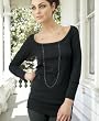 bella Ladies Nadine Thermal Scoopneck Shirt with Pockets