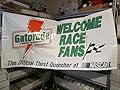 Welcome Race Fans Gatorade The Official Thirst Quencher Of Nascar 6'x3' Banner