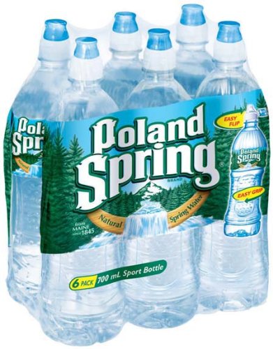 Pol and Springs Spring Water, 6-Count (Pack of 4)