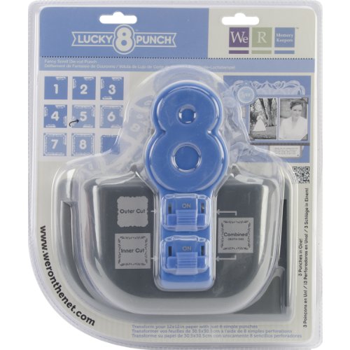 We R Memory Keepers Lucky 8 Paper Punch, Fancy Scroll