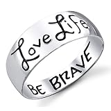 Footnotes Love Life, Be Brave Ring 8 Ring