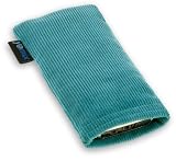 yomix Handytasche TASCHE Viivi teal Maßanfertigung für APPLE iPod Touch 2G aus Feincord mit Display-Reinigungsfunktion durch Microfaserinnenfutter