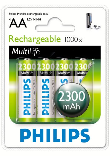 Philips Multi Life NiMH Akku AA Mignon 2300 mAh 4er Pack Preisvergleich
