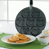 cooks Smiley Face Pancake Pan - Black, Charcoal