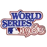 2 Patch Pack - 1983 World Series MLB Baseball Jersey Sleeve Patches - Baltimore Orioles over the Phi
