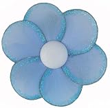 8 Blue Single Layer Single Layer Daisy Flower nylon hanging ceiling wall baby nursery room wedding decor