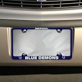 NCAA DePaul Blue Demons Blue Engraved License Plate Frame