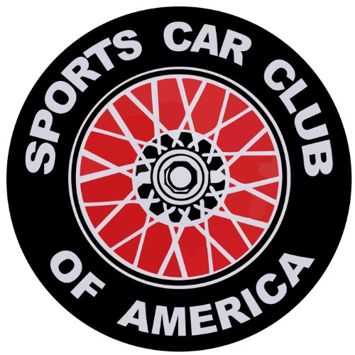 Sports Car Club of America SCCA Logo Bumper Sticker Round