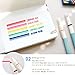 2Way Water-based Deco Pen_5Colors in Set_Fine/Thick Dual Nibs Highlighter
