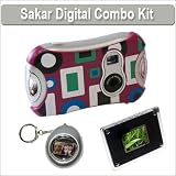 SSakar Black Slideshot Digital Camera + Digital Picture Frame + Digital Keychain Photo Viewer
