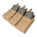 Triple Stacker M4 Magazine Pouch (Hold 6 Mags) Color: Coyote Tan