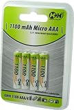 Hartig + Helling AMH 1100 AAA NiMH-Microakkus 1100 mAh, 4er-Set