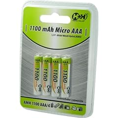 Hartig + Helling AMH 1100 AAA NiMH-Microakkus 1100 mAh, 4er-Set