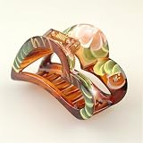 Alisier Brown - Cubitas Sisley Collection (Hand-set crystal jewelry, Claw clip)