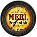 Merl 's Beer and Ale Black Cascading Pub Style Wall Clock