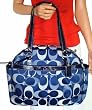 Coach Signature Addison Baby Diaper Bag Converible Tote 18376 Multi Blue