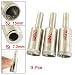 Silver Tone 15mm Dia Diamond Coated Tipped Glass Hole Saw 3 Pcs