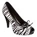 Women's Mossimo® Delpha Peep-Toe Oxford Pumps - Zebra Print