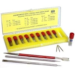 200 Spring Bars & 3 Watch Pin Link Band Remover Tools
