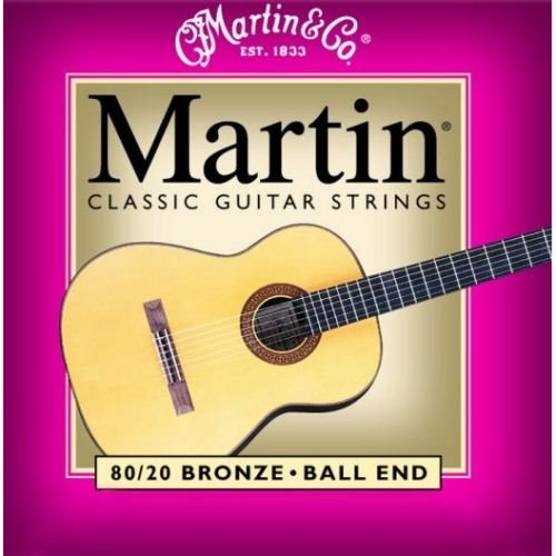 Martin M260 80/20 Bronze Ball End Classical Guitar Strings, Regular Tension