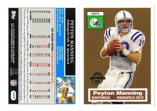 Peyton Manning Topps Special Edition Football Card Indianapolis Colts