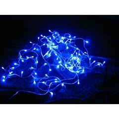 200er LED Lichterkette blau, Aussen